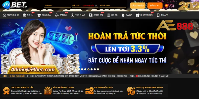 i9BET - Đẳng cấp sân chơi hàng đầu thị trường